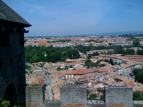 Overlooking Carcassonne from La Cité