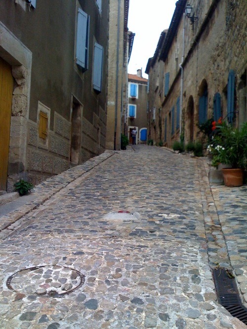 Cobblestone streets, Caunes Minervois