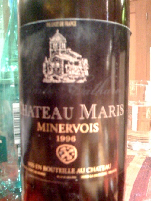 1996 — yes, we drank a 1996 vintage. Steve is the man!